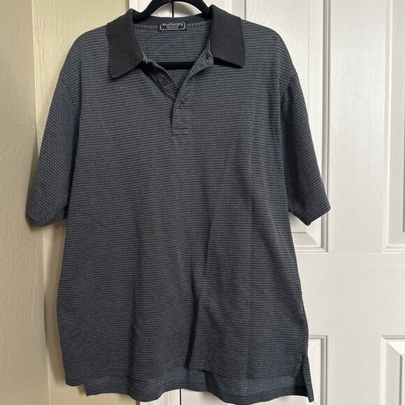 Burberry Men's Polo Shirt Large 100% Cotton Made in the USA - Picture 1 of 6
